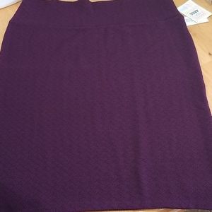 Lularoe Cassie Eggplant Purple Pencil Skirt BNWT